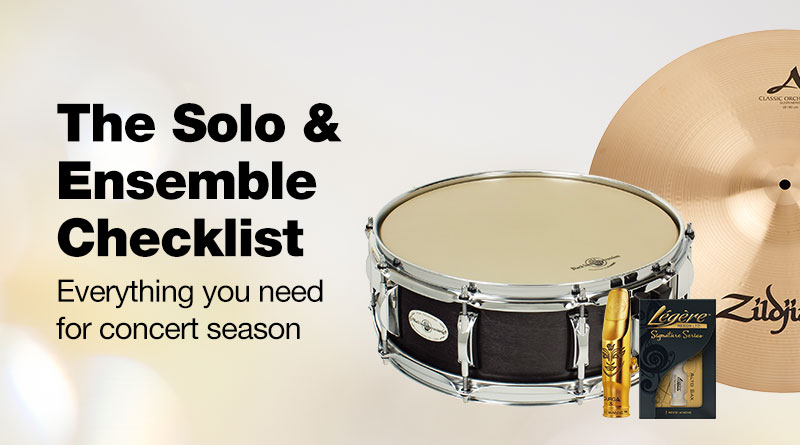The solo and ensemble checklist, everything you need for concert season.