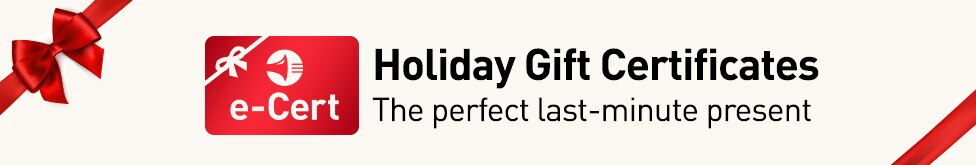 Holiday Gift Certificates. The perfect last-minute present.