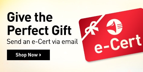 Give the Perfect Gift. Send an e-Cert via email. Shop Now.