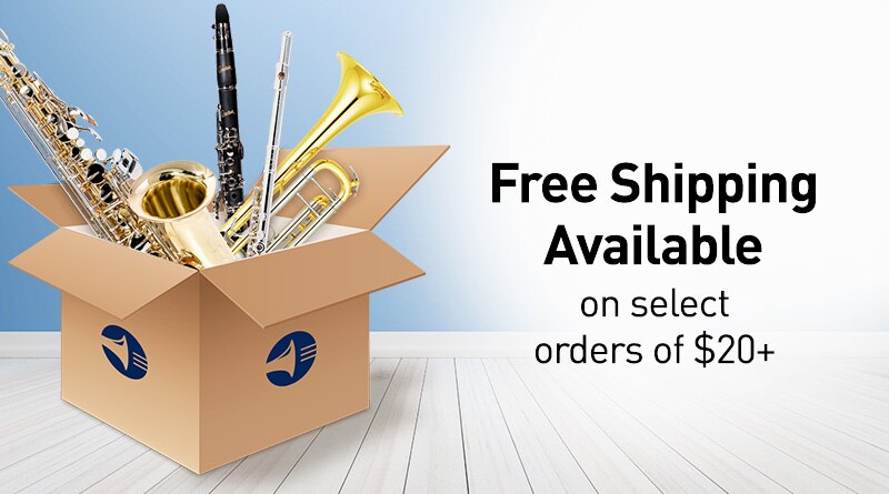 Free Shipping Available on select orders of 20 plus dollars.