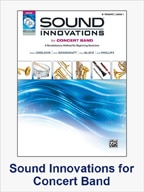 Sound innovations for concert band